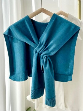 Solid Color Shoulder Wrap Scarf/Cape